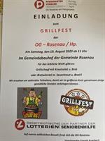 Einladung zum Grillfest - Plakat